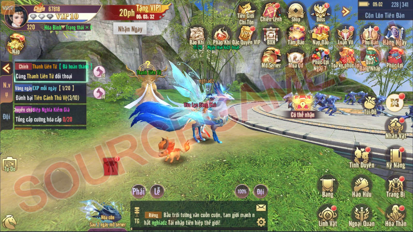 [MOBILE] THANH VÂN KIẾM 3D - PHIÊN BẢN 2 VPS - GAME NHẬP VAI PHONG CÁCH TIÊN HIỆP