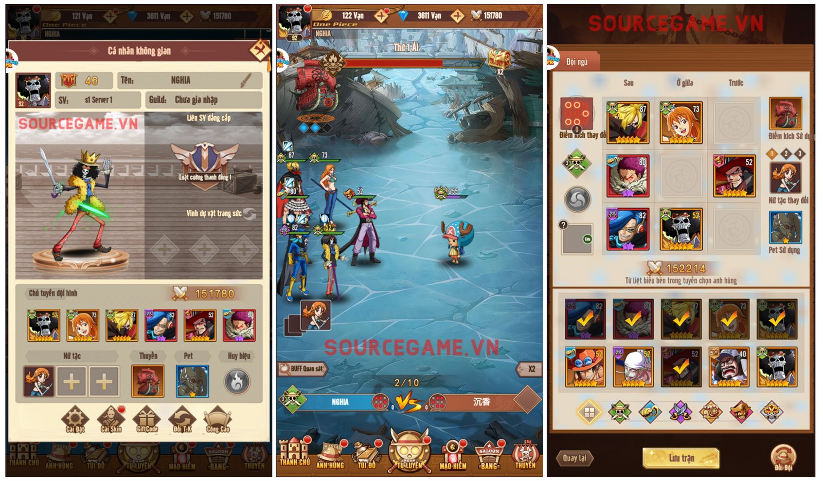 [H5] ĐẠI HẢI TRÌNH AFK - GAME THẺ TƯỚNG ONE PIECE